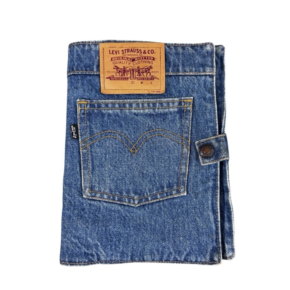 Levi's Blue Denim Notebook Sleeve with Pocket